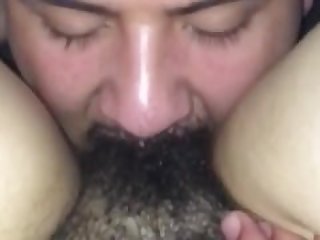 My Huband Eating My Hairy Pussy PT. 2